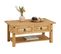 Table Basse En Pin Salsa Style Mexicain, Avec 2 Tiroirs