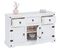 Buffet Rural Avec 3 Tiroirs Et 3 Portes, Style Mexicain En Pin Massif Blanc