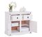 Buffet Rural Avec 2 Tiroirs Et 2 Portes, Style Mexicain En Pin Massif Blanc