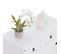 Buffet Rural Avec 2 Tiroirs Et 2 Portes, Style Mexicain En Pin Massif Blanc