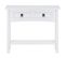 Table Console Rural Avec 2 Tiroirs, Style Mexicain En Pin Massif Blanc