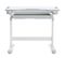 Bureau Enfant Vita Réglable En Hauteur Et Plateau Inclinable, Blanc Et Gris