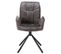 Lot De 2 Chaises Pivotantes Maribor En Tissu Coloris Anthracite