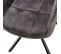 Lot De 2 Chaises Pivotantes Maribor En Tissu Coloris Anthracite