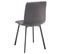 Lot De 4 Chaises Treviso En Tissu Coloris Gris