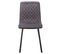 Lot De 4 Chaises Treviso En Tissu Coloris Gris