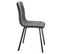 Lot De 4 Chaises Treviso En Tissu Coloris Gris