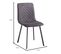 Lot De 4 Chaises Treviso En Tissu Coloris Gris