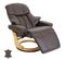 Mca Fauteuil Relax Calgary 2 Cuir Charge 150kg Marron Nature