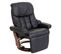 Mca Fauteuil Relax Calgary 2 Cuir Charge 150kg Noir Couleur Noix