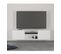 Meuble TV 2 Portes Blanc- L140 Cm X L34,5 Cm X H46,5 Cm