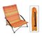 Chaise De Plage Pliable Orange 65x55x25/65 Cm