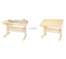 Bureau Enfant  Lena Pin Lasure Clair L 109 X P 58 X H 70