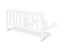 Barriere De Lit Pour Sommiers Tapissiers Classic Blanc Semi Poli Fin