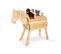 Cheval En Bois Massif Niels naturel