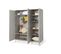 Grande Armoire Dusk 3 Portes Grise