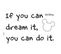 Stickers Citation Walt Disney -you Can Do It-