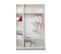 Armoire Bébé 2 Portes Bois Laqué Blanc Eco Stripe L 113 X H 181 X P 53 Cm