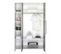 Armoire Bébé 2 Portes Bois Blanc Et Pin Argenté Eco Silber L 113 X H 181 X P 53 Cm