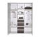 Armoire Bébé 2 Portes 4 Tiroirs Laqué Blanc Et Gris Maxx Fleetwood L 139 X H 191 X P 53 Cm