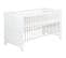 Lit Bébé 70x140 Hetre Massif Laqué Blanc Nordic White L 145 X H 85 X P 77 Cm