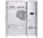 Armoire Bébé 3 Portes Bois Blanc Nordic White L 154 X H 189 X P 53 Cm