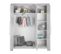 Armoire 3 Portes Scandic Bois Gris