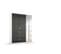 Armoire 3 portes 4 tiroirs L.136 cm PERLA blanc et gris brillant