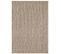 Tapis Shaggy 60x110 Rectangle Tissé Beige Motif Uni Sg Loca