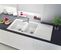 Evier 116 X 51 Cm Villeroy Et Boch Architectura 80 Blanc Vidage Automatique Inclus