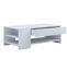Table Basse Tindus Blanc En MDF 100x50x35 Cm
