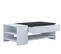 Table Basse Tindus Blanc En MDF 100x50x35 Cm
