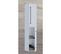 Colonne De Salle De Bain Vcb6 Blanc 2 Portes En MDF - 33x22x150 Cm