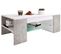 Table Basse Tunas 3 Blanc En MDF 100x50x35 Cm