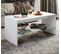 Table Basse Wisal 1 Blanc En MDF 90x40x40 Cm