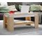 Table Basse Rolas 2 Chêne En MDF 90x53x41 Cm