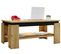 Table Basse Rolas 3 Chêne En MDF 90x53x41 Cm