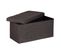 Pouf De Rangement Pliant Lin 76x38x38 - Marron