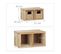 2x Etageres Cube 4 Paniers Amovibles