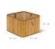 3x Corbeilles Panier De Rangement Bambou