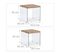 Set De 2 Table Gigogne Bois Pieds Verre