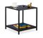 Table D'appoint Avec Verre Noir