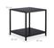 Table D'appoint Avec Verre Noir