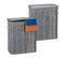 Lot De 2 Paniers À Linge Bambou Gris