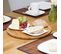 4x Assiettes Tournantes Bambou Plateau