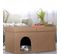 Banc Grotte Marron Pour Chat Avec Couvercle