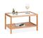 Table D’appoint En Verre Et En Bois