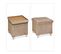 Tabouret De Rangement En Velours