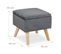 Tabouret De Rangement En Velours 40x40x40 - Noir