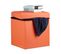 Tabouret Pliant Similicuir 38x38x38 - Orange